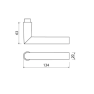 AMI deurkruk 374 - deurdikte 48 t/m 60 mm
