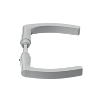 AXA deurkruk Blok krukpaar aluminium F1 - deurdikte 38 tot 54 mm AXA deurkruk Blok krukpaar aluminium F1 - deurdikte 38 tot 54 mm