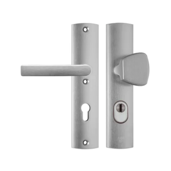 AXA Veiligheidsbeslag Curve Plus S-knop/ kruk Blok PC72 met kerntrekbeveiliging deurdikte 38 tot 56 mm SKG3