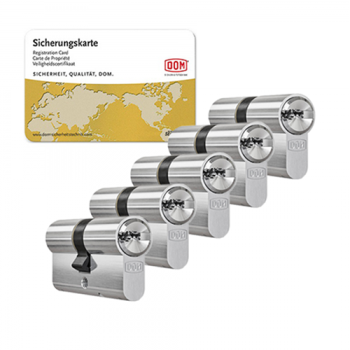 DOM ixTeco cilinders (5x) - Afmeting (A/B) 30/30 - SKG** DOM ixTeco cilinders (5x) - Afmeting (A/B) 30/30 - SKG**