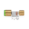 DOM Tapkey Pro knopcilinder t.b.v. glasdeur - eenzijdige toegangscontrole met NFC/BLE - messing - SKG*** DOM Tapkey Pro knopcilinder t.b.v. glasdeur - eenzijdige toegangscontrole met NFC/BLE - messing - SKG***