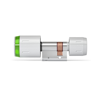 DOM Tapkey Pro knopcilinder t.b.v. glasdeur - eenzijdige toegangscontrole met NFC/BLE - wit - SKG***