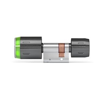 DOM Tapkey Pro knopcilinder t.b.v. glasdeur - eenzijdige toegangscontrole met NFC/BLE - zwart - SKG*** DOM Tapkey Pro knopcilinder t.b.v. glasdeur - eenzijdige toegangscontrole met NFC/BLE - zwart - SKG***