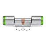 DOM Tapkey Pro knopcilinder tweezijdige toegangscontrole met NFC/BLE - RVS - SKG***