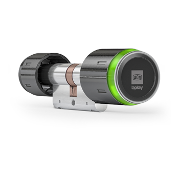 DOM Tapkey Pro knopcilinder t.b.v. nooduitgang - eenzijdige toegangscontrole met NFC/BLE - zwart - SKG*** DOM Tapkey Pro knopcilinder t.b.v. nooduitgang - eenzijdige toegangscontrole met NFC/BLE - zwart - SKG***