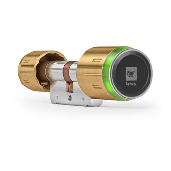 DOM Tapkey Pro knopcilinder - eenzijdige toegangscontrole met NFC/BLE - messing - SKG***
