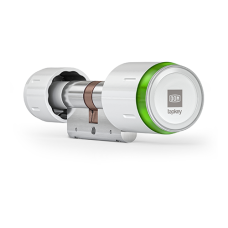 DOM Tapkey Pro knopcilinder - eenzijdige toegangscontrole met NFC/BLE - wit - SKG*** DOM Tapkey Pro knopcilinder - eenzijdige toegangscontrole met NFC/BLE - wit - SKG***