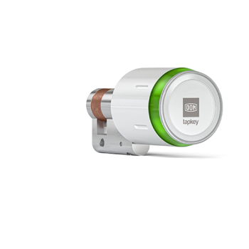 DOM Tapkey Pro halve cilinder met NFC/BLE - wit - SKG*** DOM Tapkey Pro halve cilinder met NFC/BLE - wit - SKG***