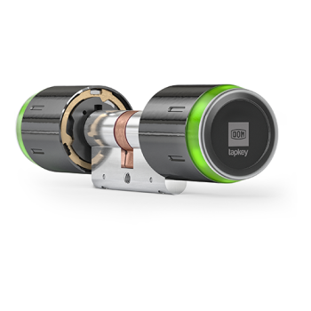 DOM Tapkey Pro knopcilinder tweezijdige toegangscontrole met NFC/BLE - zwart - SKG***