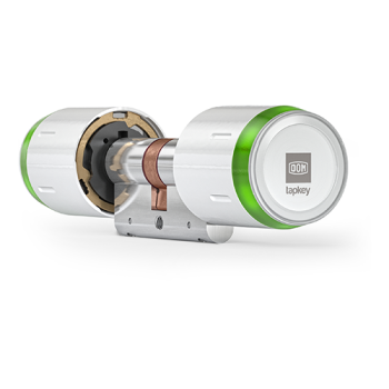 DOM Tapkey Pro knopcilinder tweezijdige toegangscontrole met NFC/BLE - wit - SKG***