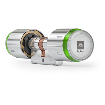 DOM Tapkey Pro knopcilinder tweezijdige toegangscontrole met NFC/BLE - RVS - SKG***