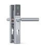 DOM Tapkey Guard Slimline deurbeslag PC55 met NFC/BLE - grijs - tweezijdige toegangscontrole DOM Tapkey Guard Slimline deurbeslag PC55 met NFC/BLE - grijs - tweezijdige toegangscontrole