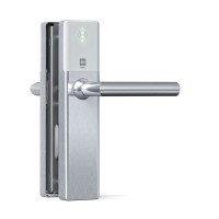 DOM Tapkey Guard Wideline blind deurbeslag met NFC/BLE - wit - tweezijdige toegangscontrole DOM Tapkey Guard Wideline blind deurbeslag met NFC/BLE - wit - tweezijdige toegangscontrole