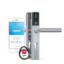 DOM Tapkey Guard Slimline deurbeslag PC55 met NFC/BLE - zwart - tweezijdige toegangscontrole DOM Tapkey Guard Slimline deurbeslag PC55 met NFC/BLE - zwart - tweezijdige toegangscontrole