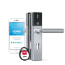 DOM Tapkey Guard Wideline deurbeslag PC55 met NFC/BLE - grijs - tweezijdige toegangscontrole DOM Tapkey Guard Wideline deurbeslag PC55 met NFC/BLE - grijs - tweezijdige toegangscontrole