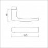 AMI deurkruk 332 (Blok) - deurdikte: 48 t/m 60 mm AMI deurkruk 332 (Blok) - deurdikte: 48 t/m 60 mm