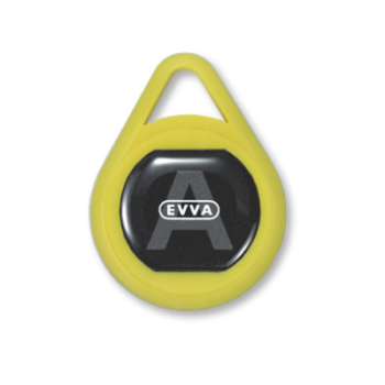 EVVA Airkey sleutelhanger tag (J80K) GEEL EVVA Airkey sleutelhanger tag (J80K) GEEL