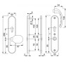 Hoppe Tokyo seniorenbeslag knop/kruk (afgerond) F1 PC72 LS - SKG*** Hoppe Tokyo seniorenbeslag knop/kruk (afgerond) F1 PC72 LS - SKG***