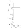 Hoppe Luik smalschild vaste knop/kruk F1 PC92 met kerntrekbeveiliging (afgerond) - SKG*** Hoppe Luik smalschild vaste knop/kruk F1 PC92 met kerntrekbeveiliging (afgerond) - SKG***
