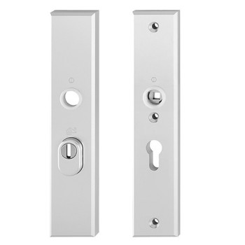 Hoppe buiten- en binnenschild F1 PC72 met kerntrekbeveiliging (rechthoekig) - SKG*** Hoppe buiten- en binnenschild F1 PC72 met kerntrekbeveiliging (rechthoekig) - SKG***