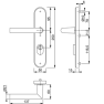 Hoppe Vitoria veiligheidsbeslag kruk/kruk F1 PC92 met kerntrekbeveiliging (afgerond) - SKG*** Hoppe Vitoria veiligheidsbeslag kruk/kruk F1 PC92 met kerntrekbeveiliging (afgerond) - SKG***