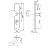 Hoppe Vitoria veiligheidsbeslag knop/kruk - aluminium F1 - PC55 RS met kerntrekbeveiliging (afgerond) - SKG*** Hoppe Vitoria veiligheidsbeslag knop/kruk - aluminium F1 - PC55 RS met kerntrekbeveiliging (afgerond) - SKG***