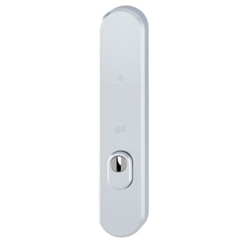 Hoppe blind buitenschild zonder krukgat F1 PC72 met kerntrekbeveiliging  (afgerond) - SKG***