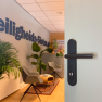 Hoppe Amsterdam veiligheidsbeslag kruk/kruk - PC92 - met kerntrekbeveiliging zwart (afgerond) - SKG***