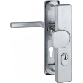 Hoppe Amsterdam veiligheidsbeslag knop/kruk - F69 - PC55 RS met kerntrekbeveiliging RVS (rechthoekig) - SKG*** Hoppe Amsterdam veiligheidsbeslag knop/kruk - F69 - PC55 RS met kerntrekbeveiliging RVS (rechthoekig) - SKG***