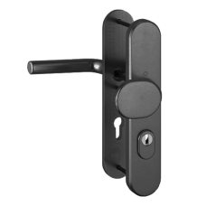 Hop&shy;pe Bonn vei&shy;lig&shy;heids&shy;be&shy;slag knop/kruk - zwart - PC55 RS met kern&shy;trek&shy;be&shy;vei&shy;li&shy;ging (af&shy;ge&shy;rond) - SKG***