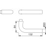 Hoppe Bonn deurkrukken - zwart - 54 t/m 58 mm Hoppe Bonn deurkrukken - zwart - 54 t/m 58 mm