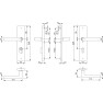 Hoppe Dallas veiligheidsbeslag kruk/kruk - F69 - PC92 met kerntrekbeveiliging RVS - SKG*** Hoppe Dallas veiligheidsbeslag kruk/kruk - F69 - PC92 met kerntrekbeveiliging RVS - SKG***