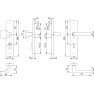 Hoppe Dallas veiligheidsbeslag knop/kruk - F69 - PC72 LS met kerntrekbeveiliging RVS (rechthoekig) - SKG*** Hoppe Dallas veiligheidsbeslag knop/kruk - F69 - PC72 LS met kerntrekbeveiliging RVS (rechthoekig) - SKG***