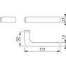 Hoppe Dallas deurkrukken - RVS - 42 t/m 47 mm Hoppe Dallas deurkrukken - RVS - 42 t/m 47 mm