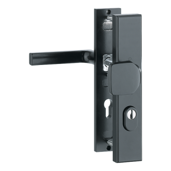 Hoppe Dallas veiligheidsbeslag knop/kruk PC55 RS met kerntrekbeveiliging - zwart (rechthoekig) - SKG*** Hoppe Dallas veiligheidsbeslag knop/kruk PC55 RS met kerntrekbeveiliging - zwart (rechthoekig) - SKG***