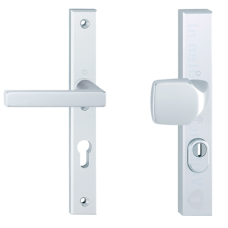 Hop&shy;pe Dal&shy;las smal&shy;schild knop/kruk - alu&shy;mi&shy;ni&shy;um F1 - PC92 RS met kern&shy;trek&shy;be&shy;vei&shy;li&shy;ging (recht&shy;hoe&shy;kig) - SKG***