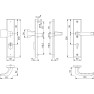 Hoppe London veiligheidsbeslag knop/kruk - Aluminium F1 - PC55 RS met kerntrekbeveiliging (rechthoekig) - SKG*** Hoppe London veiligheidsbeslag knop/kruk - Aluminium F1 - PC55 RS met kerntrekbeveiliging (rechthoekig) - SKG***