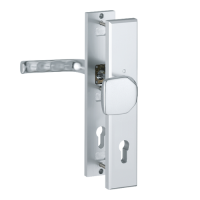 Hoppe London veiligheidsbeslag knop/kruk - Aluminium F1 - PC92 RS - SKG*** 