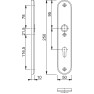 Hoppe Amsterdam veiligheidsbeslag kruk/kruk - Aluminium F1 - PC72 met kerntrekbeveiliging (afgerond) - SKG*** Hoppe Amsterdam veiligheidsbeslag kruk/kruk - Aluminium F1 - PC72 met kerntrekbeveiliging (afgerond) - SKG***