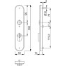 Hoppe Amsterdam veiligheidsbeslag kruk/kruk - Aluminium F1 - PC72 met kerntrekbeveiliging (afgerond) - SKG*** Hoppe Amsterdam veiligheidsbeslag kruk/kruk - Aluminium F1 - PC72 met kerntrekbeveiliging (afgerond) - SKG***