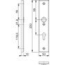 Hoppe Amsterdam veiligheidsbeslag kruk/kruk - Aluminium F1 - PC72 met kerntrekbeveiliging (rechthoekig) - SKG*** Hoppe Amsterdam veiligheidsbeslag kruk/kruk - Aluminium F1 - PC72 met kerntrekbeveiliging (rechthoekig) - SKG***