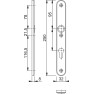 Hoppe Tokyo smalschild kruk/kruk - Aluminium F1 - PC92 met kerntrekbeveiliging (afgerond) - SKG*** Hoppe Tokyo smalschild kruk/kruk - Aluminium F1 - PC92 met kerntrekbeveiliging (afgerond) - SKG***