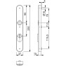 Hoppe Tokyo smalschild kruk/kruk - Aluminium F1 - PC92 met kerntrekbeveiliging (afgerond) - SKG*** Hoppe Tokyo smalschild kruk/kruk - Aluminium F1 - PC92 met kerntrekbeveiliging (afgerond) - SKG***