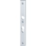 Hoppe London smalschild knop/kruk - Aluminium F1 - PC55 RS met kerntrekbeveiliging (rechthoekig) - SKG***