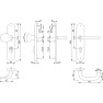 Hoppe Paris veiligheidsbeslag knop/kruk - F69 - PC72 LS met kerntrekbeveiliging RVS (afgerond) - SKG*** Hoppe Paris veiligheidsbeslag knop/kruk - F69 - PC72 LS met kerntrekbeveiliging RVS (afgerond) - SKG***