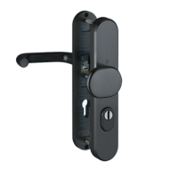 Hop&shy;pe Pa&shy;ris vei&shy;lig&shy;heids&shy;be&shy;slag knop/kruk PC55 RS met kern&shy;trek&shy;be&shy;vei&shy;li&shy;ging - zwart (af&shy;ge&shy;rond) - SKG***