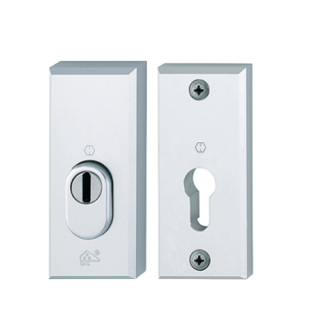 Hoppe veiligheidsrozet met kerntrekbeveiliging - aluminium F1 - rechthoekig - SKG*** Hoppe veiligheidsrozet met kerntrekbeveiliging - aluminium F1 - rechthoekig - SKG***