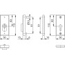 Hoppe veiligheidsrozet met kerntrekbeveiliging - aluminium F1 - rechthoekig - SKG*** Hoppe veiligheidsrozet met kerntrekbeveiliging - aluminium F1 - rechthoekig - SKG***