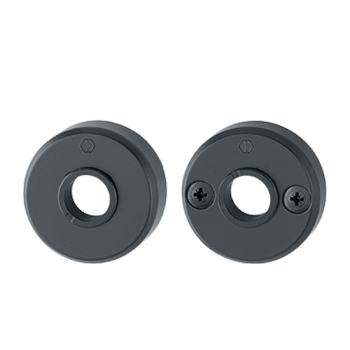 Hoppe krukrozetten - zwart - deurdikte 53-58 mm (buitendeur) Hoppe krukrozetten - zwart - deurdikte 53-58 mm (buitendeur)