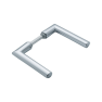 Hoppe Stockholm veiligheidsbeslag kruk/kruk - aluminium F1 - PC72 met kerntrekbeveiliging (rechthoekig) - SKG*** Hoppe Stockholm veiligheidsbeslag kruk/kruk - aluminium F1 - PC72 met kerntrekbeveiliging (rechthoekig) - SKG***